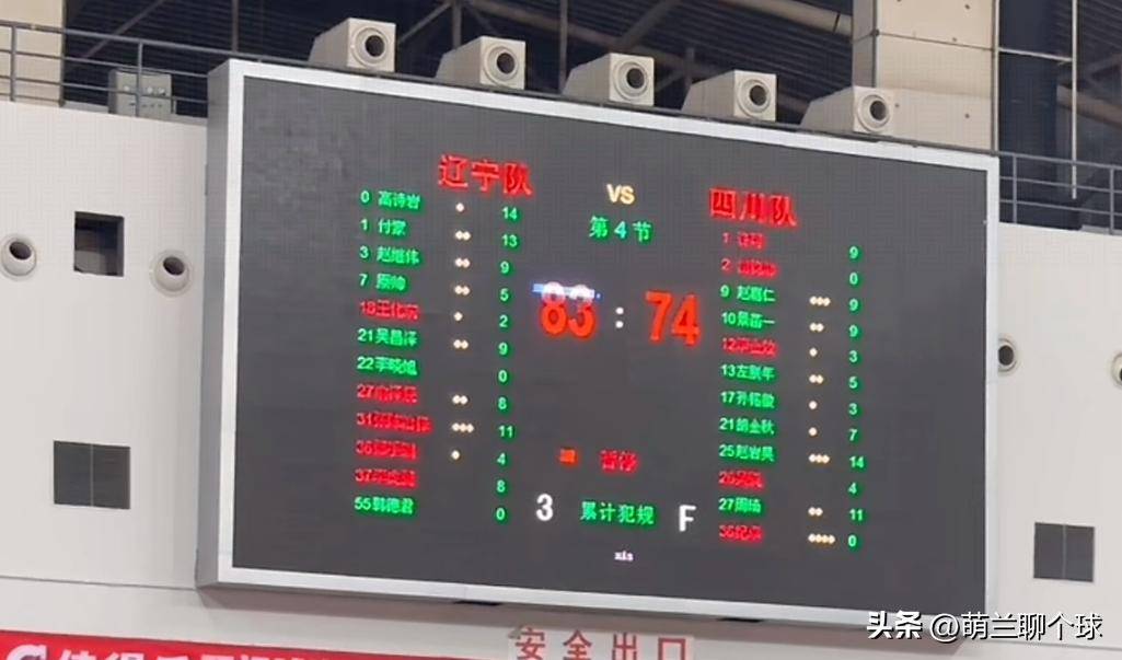cba辽宁对战四川的比分_(辽宁对四川篮球比赛)