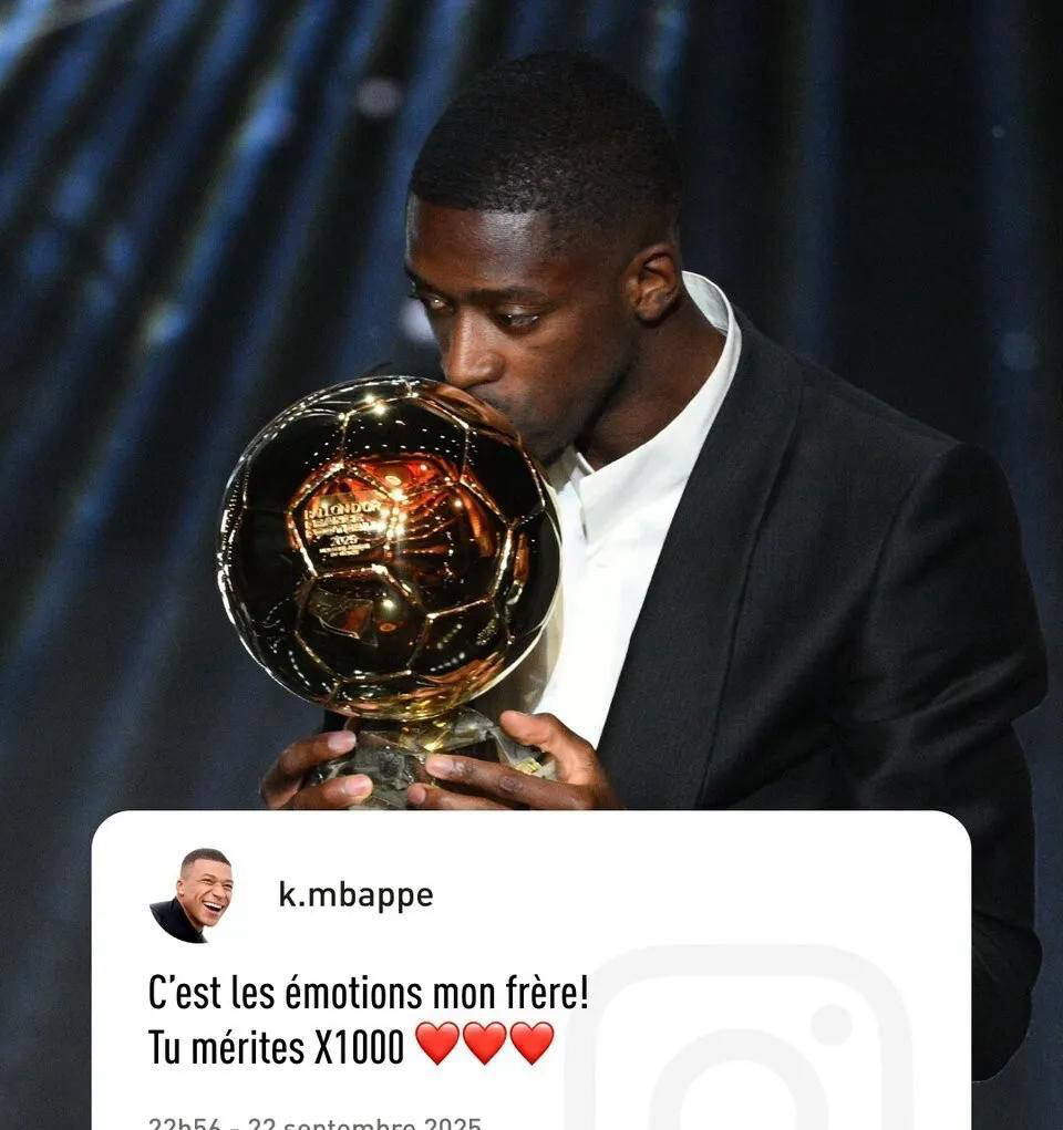 关于外媒：巴黎声援登贝莱夺金球奖登贝莱成为最大热门的信息  第2张