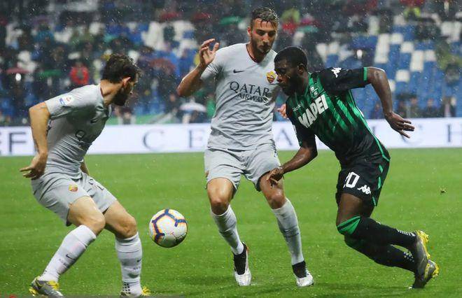 包含意甲萨索洛0-1罗马迪巴拉破门制胜佩莱格里尼中柱的词条  第2张