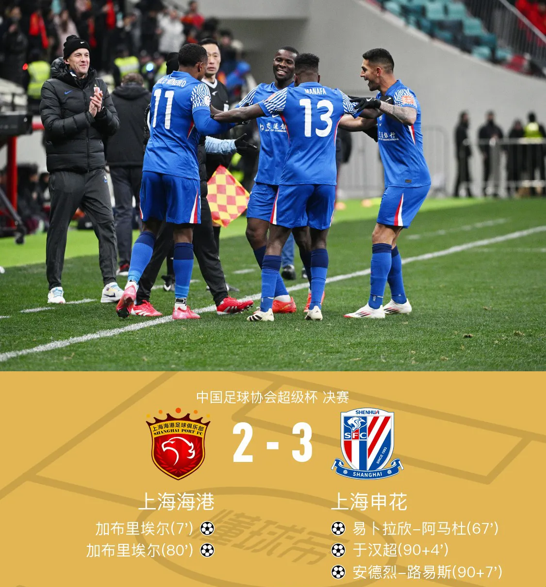 关于中超争冠局势生变申花让出榜首的信息  第1张